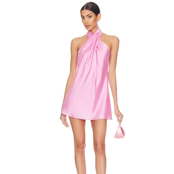 Show Me Your MuMu Jasmine Halter Mini Dress - Women's Medium - New with Tags - Picture 1 of 6